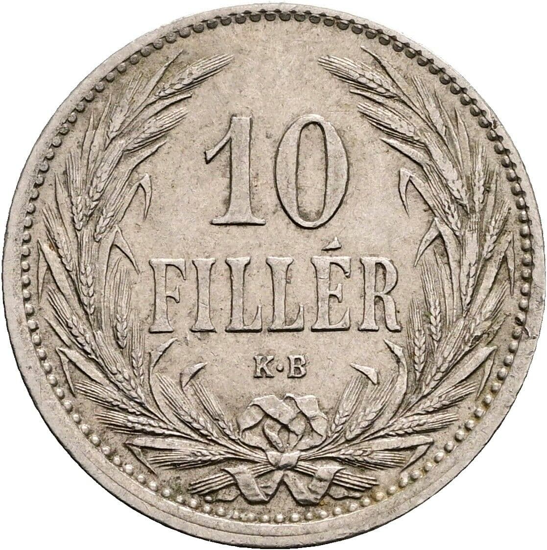 10 Filler Franz Joseph I. 1848-1916 1909 KB, Kremnitz – Vorderseite