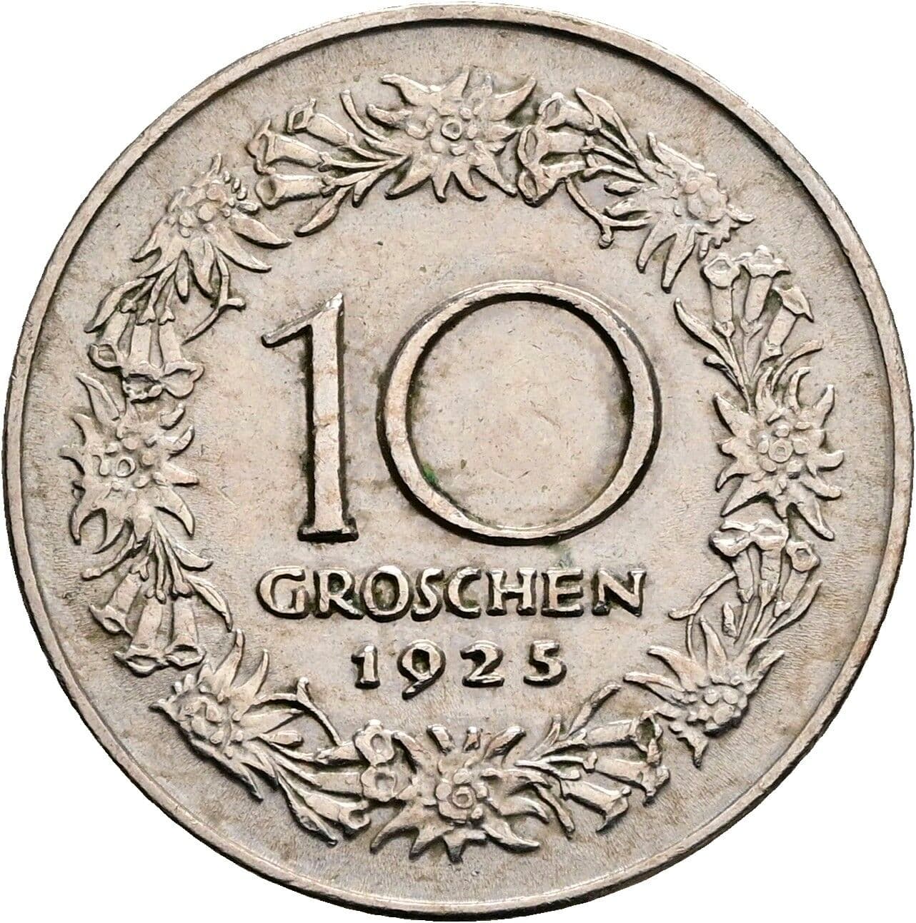 10 Groschen 1925 – Rückseite