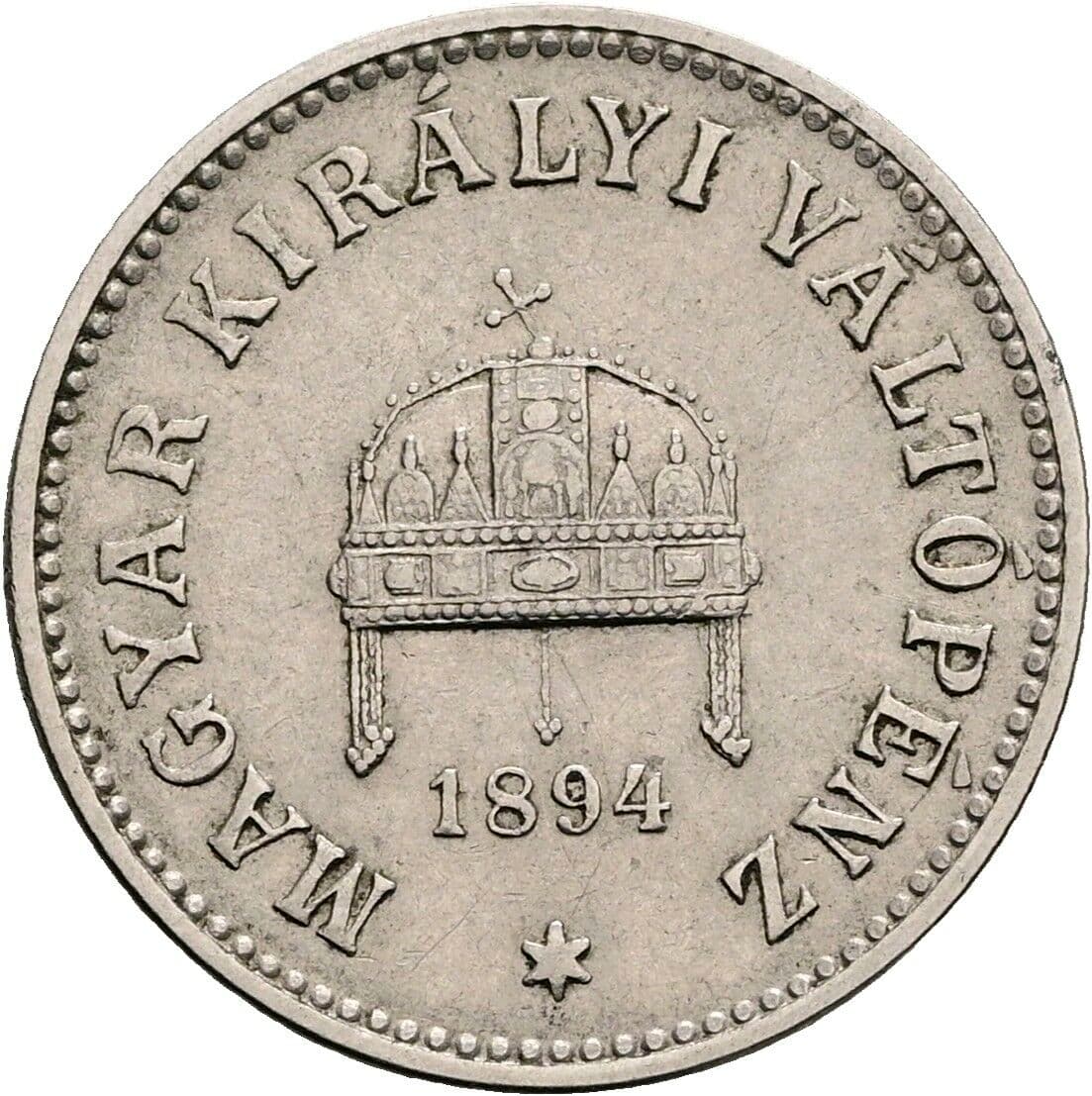 10 Filler Franz Joseph I. 1848-1916 1894 KB, Kremnitz – Rückseite