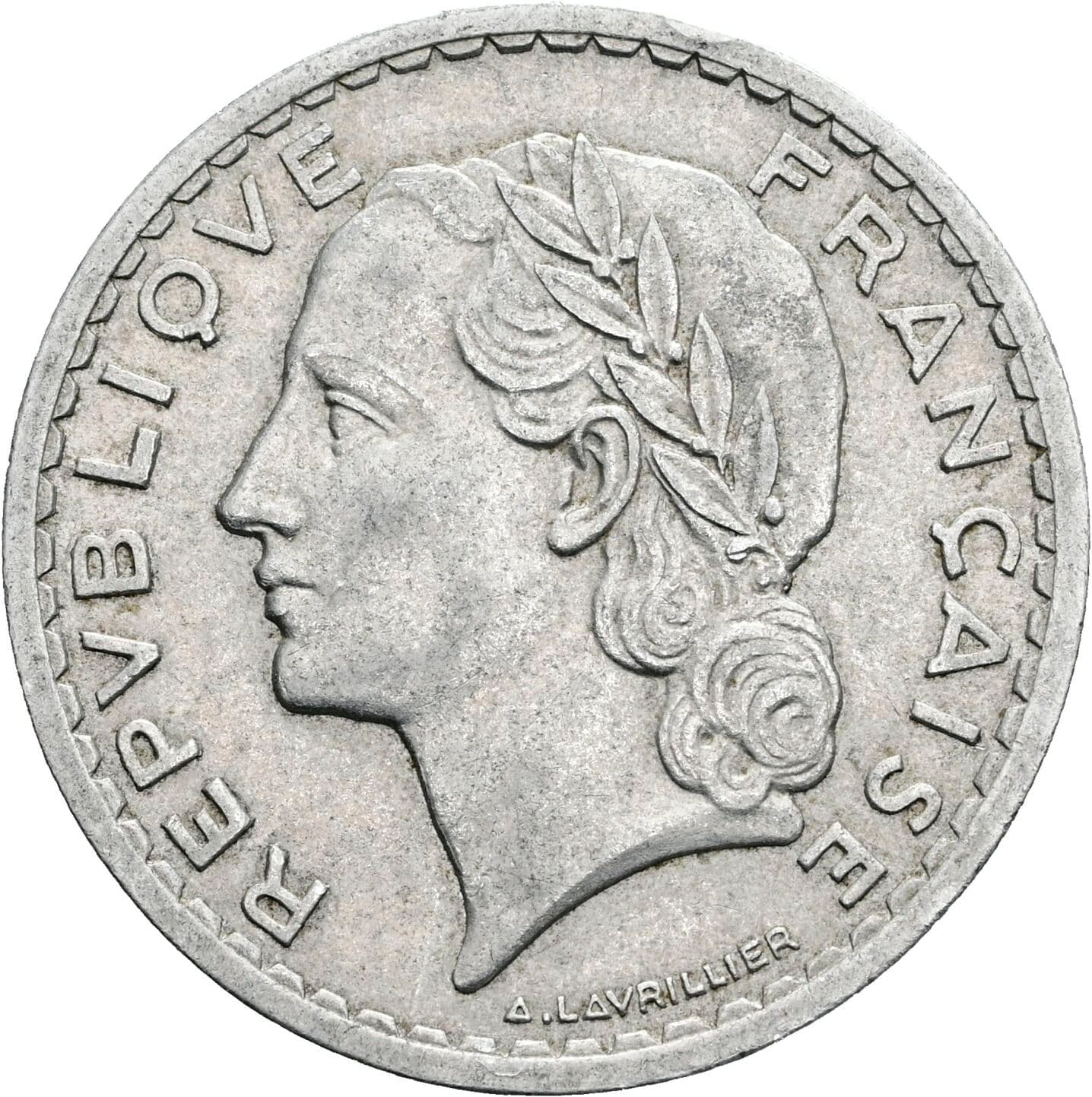 5 Francs 1947 B – Vorderseite