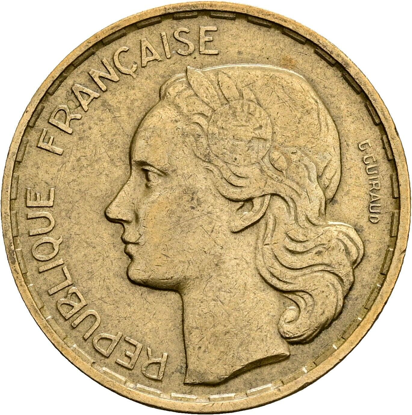 20 Francs 1952 – Vorderseite