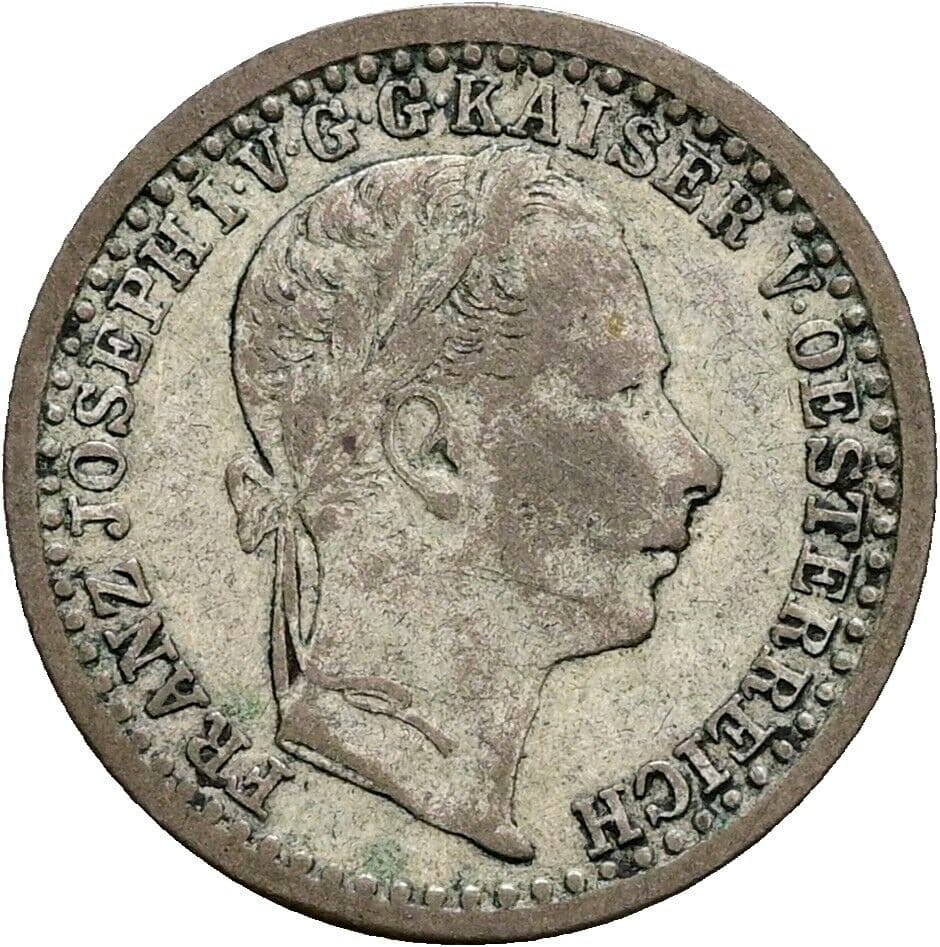 5 Kreuzer Franz Joseph I. 1848-1916 1864 A, Wien – Vorderseite