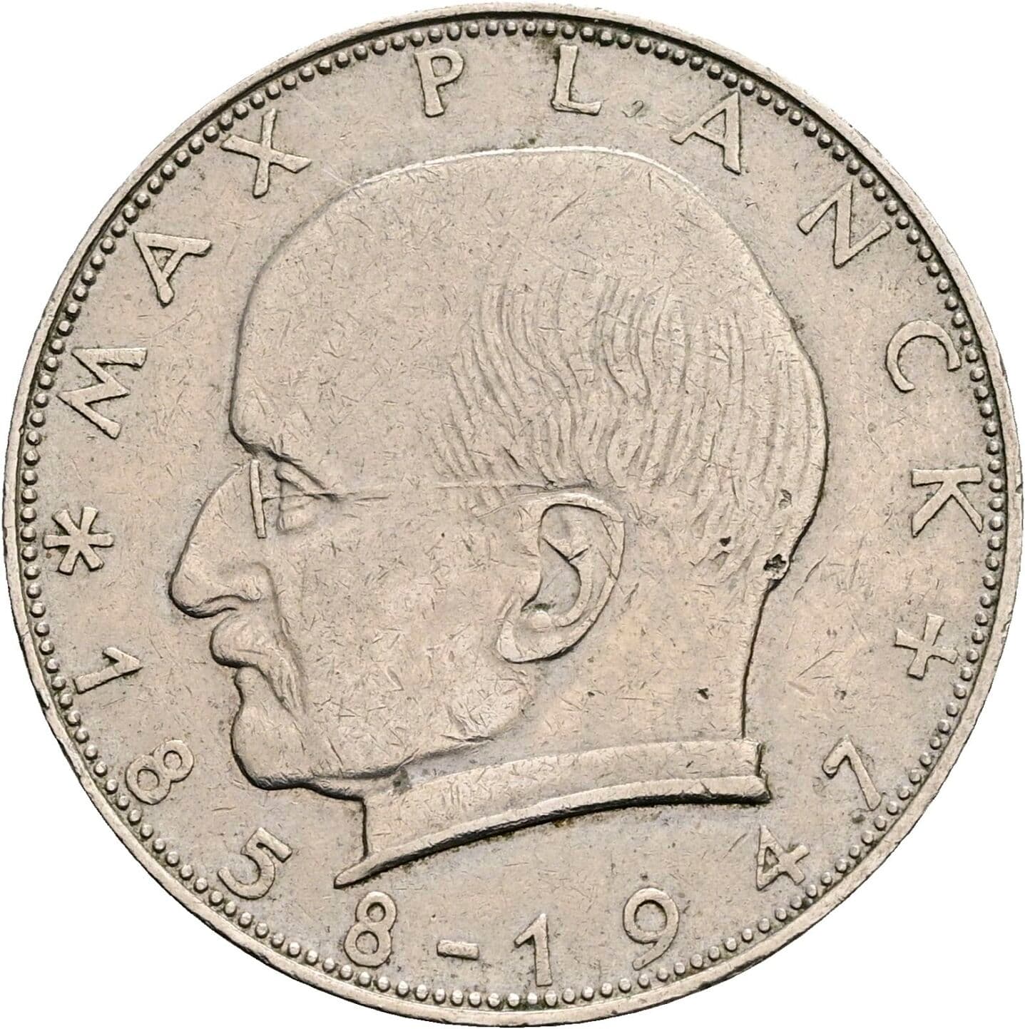 2 Deutsche Mark 1960 D – Vorderseite