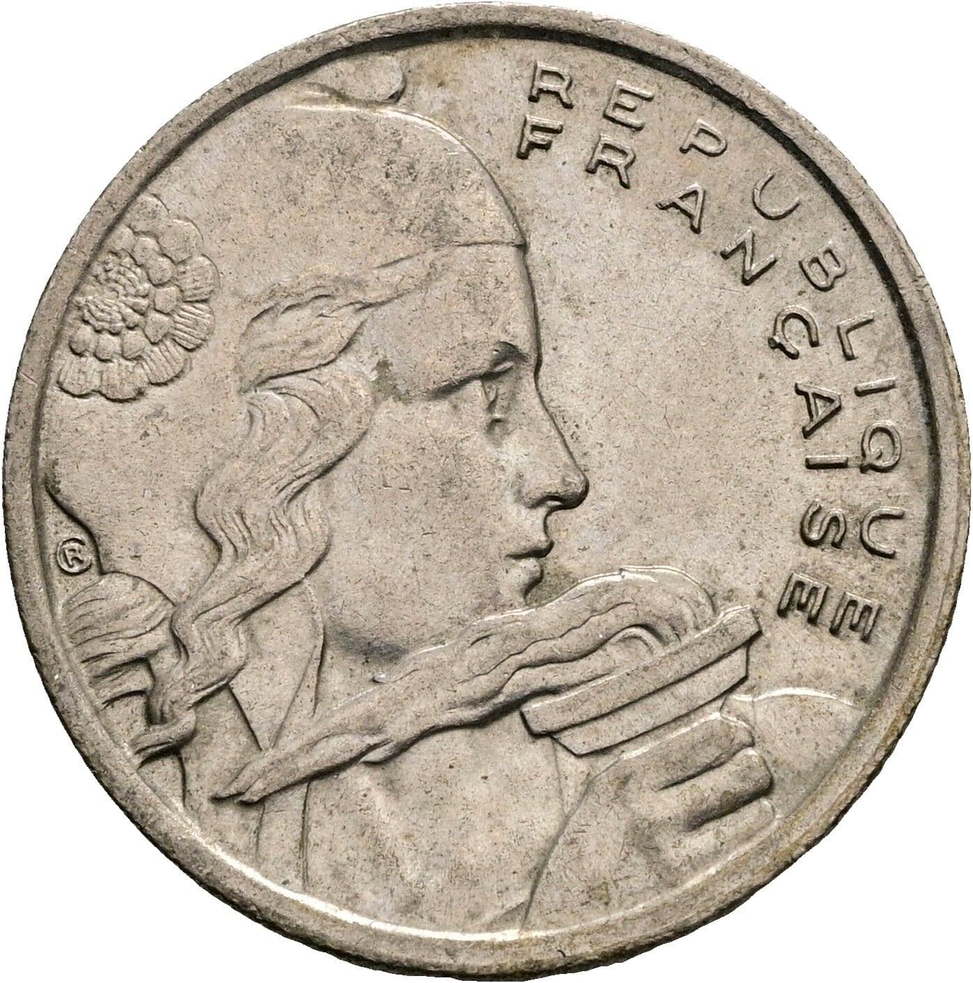 100 Francs 1955 B – Rückseite