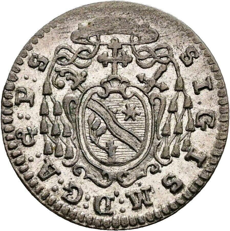Kreuzer Sigismund III. Graf Schrattenbach 1753-1771 1754 – Rückseite