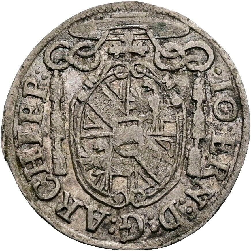 Kreuzer Johann Ernst Graf Thun-Hohenstein 1687-1709 1697 – Rückseite
