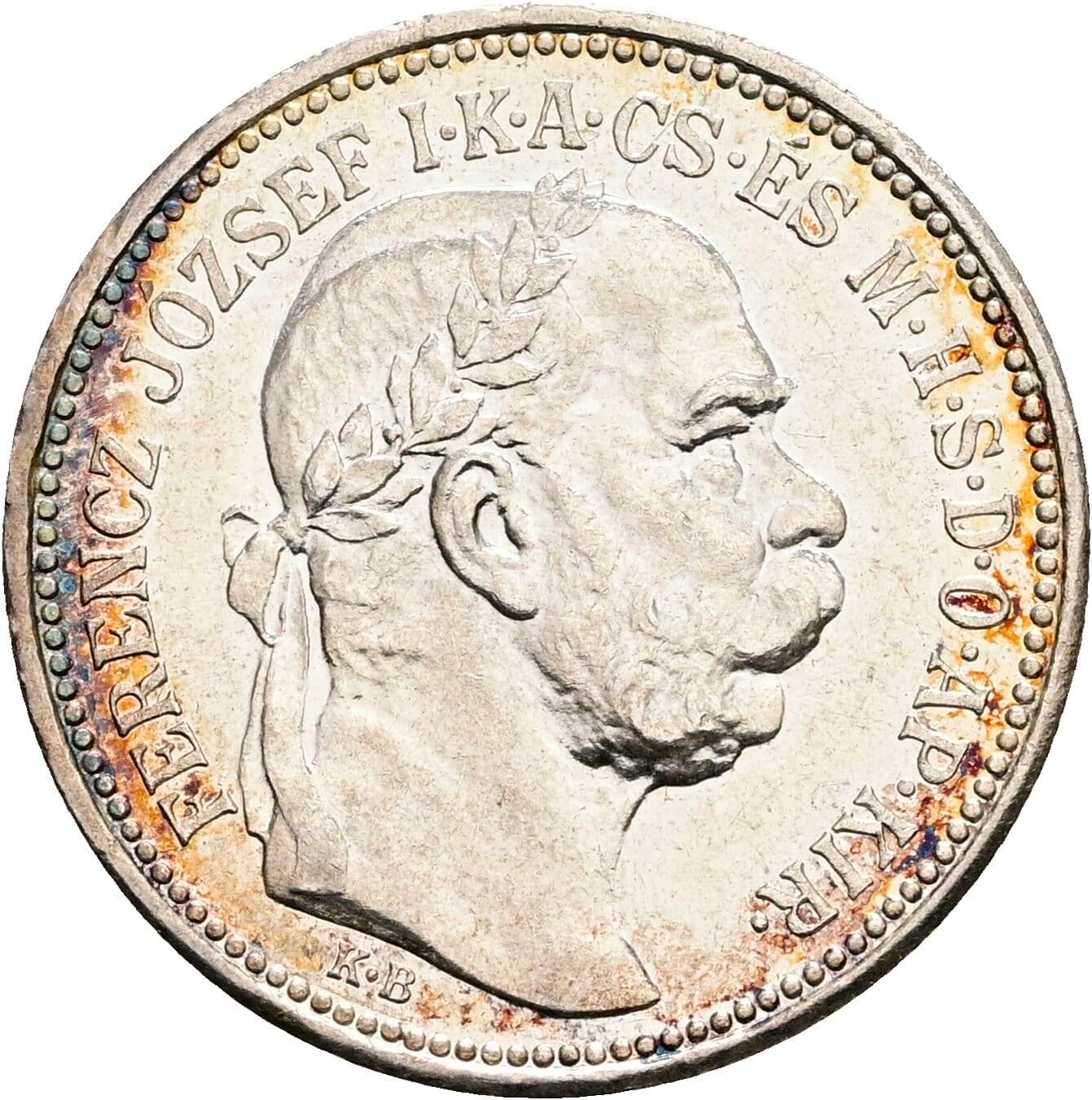 1 Korona Franz Joseph I. 1848-1916 1915 KB, Kremnitz – Vorderseite