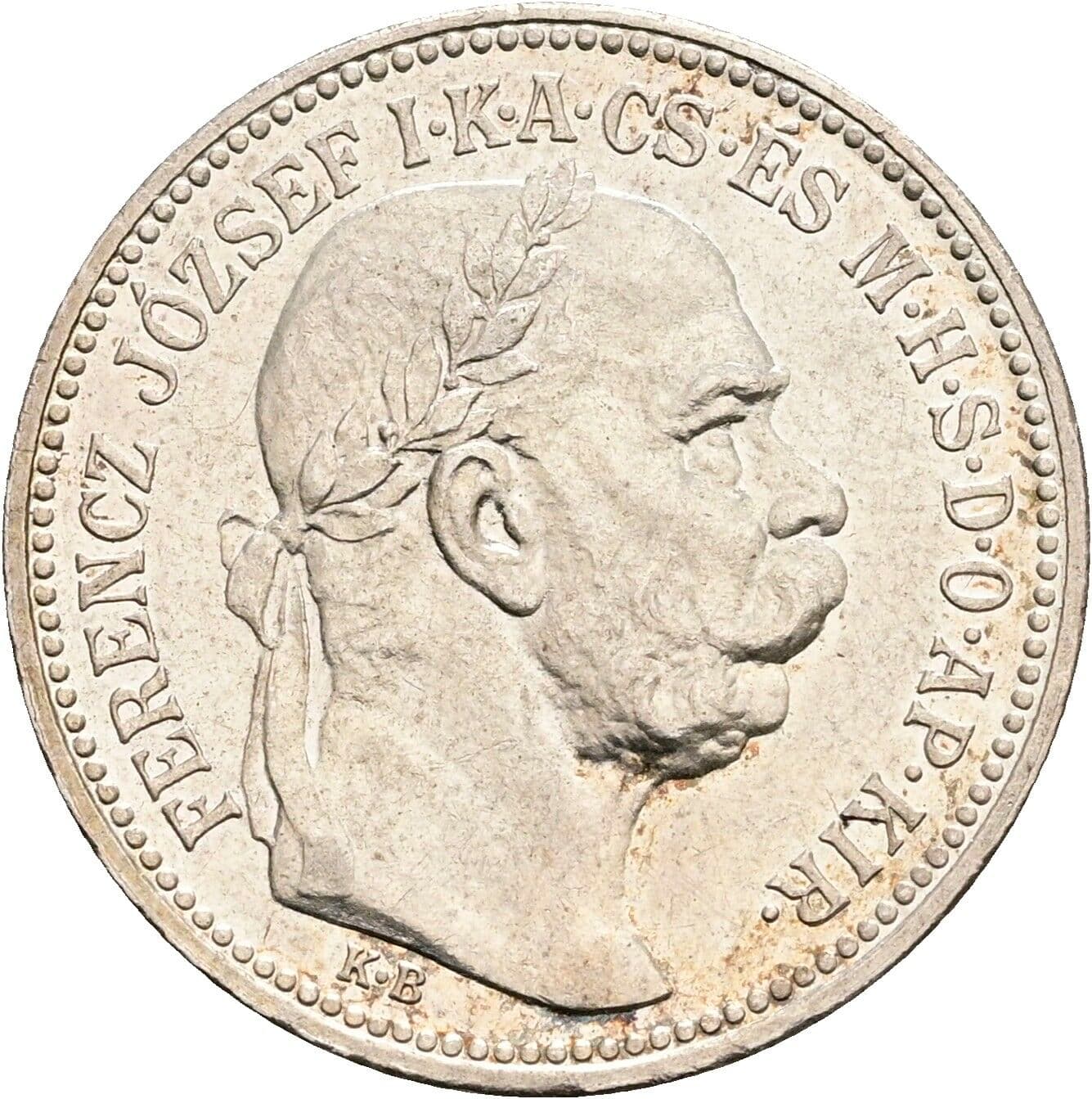 1 Korona Franz Joseph I. 1848-1916 1915 KB, Kremnitz – Vorderseite
