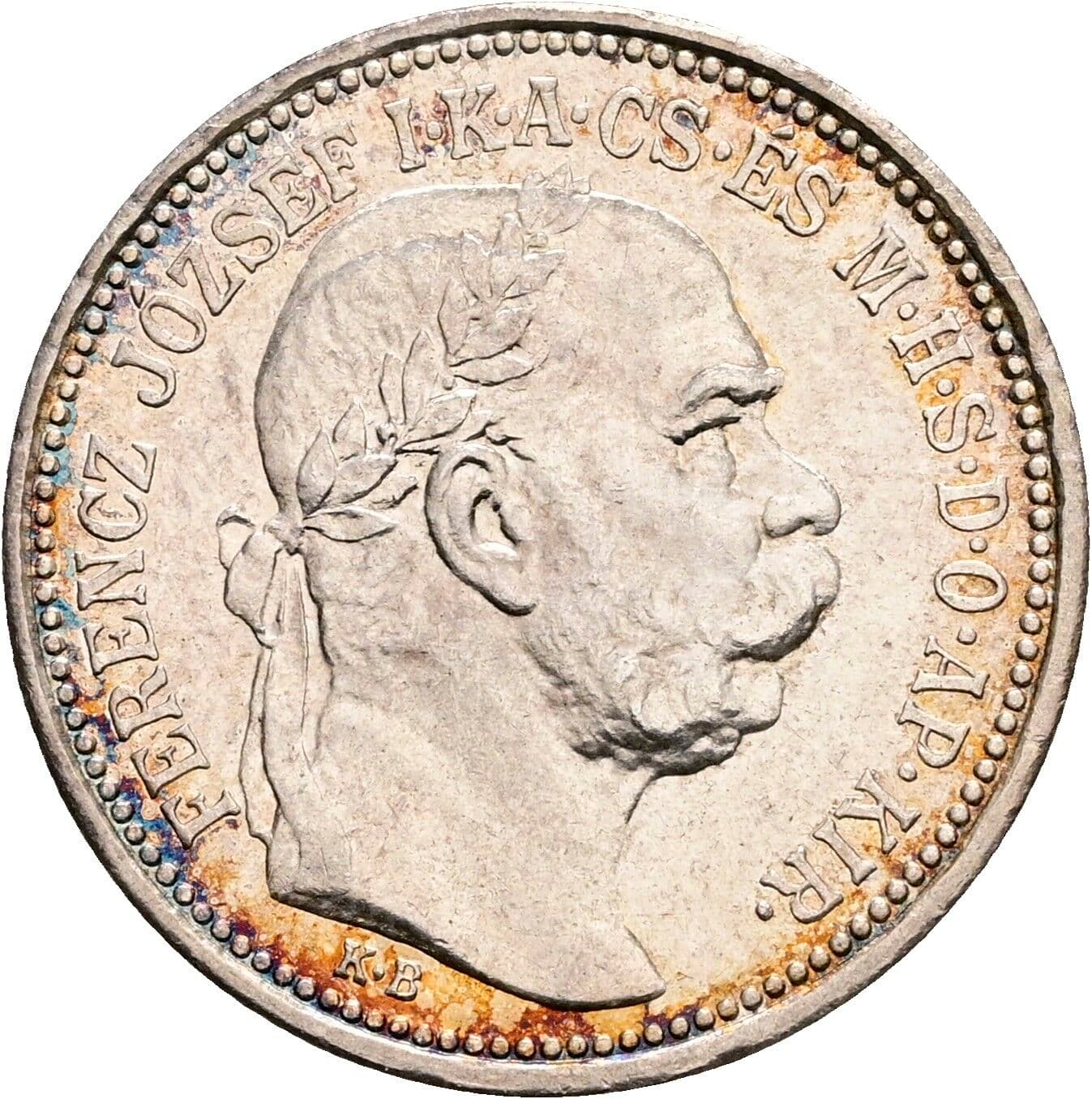 1 Korona Franz Joseph I. 1848-1916 1915 KB, Kremnitz – Vorderseite