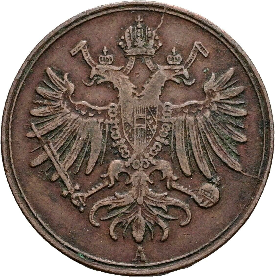 1 Soldo Franz Joseph I. 1848-1916 1862 A, Wien – Rückseite