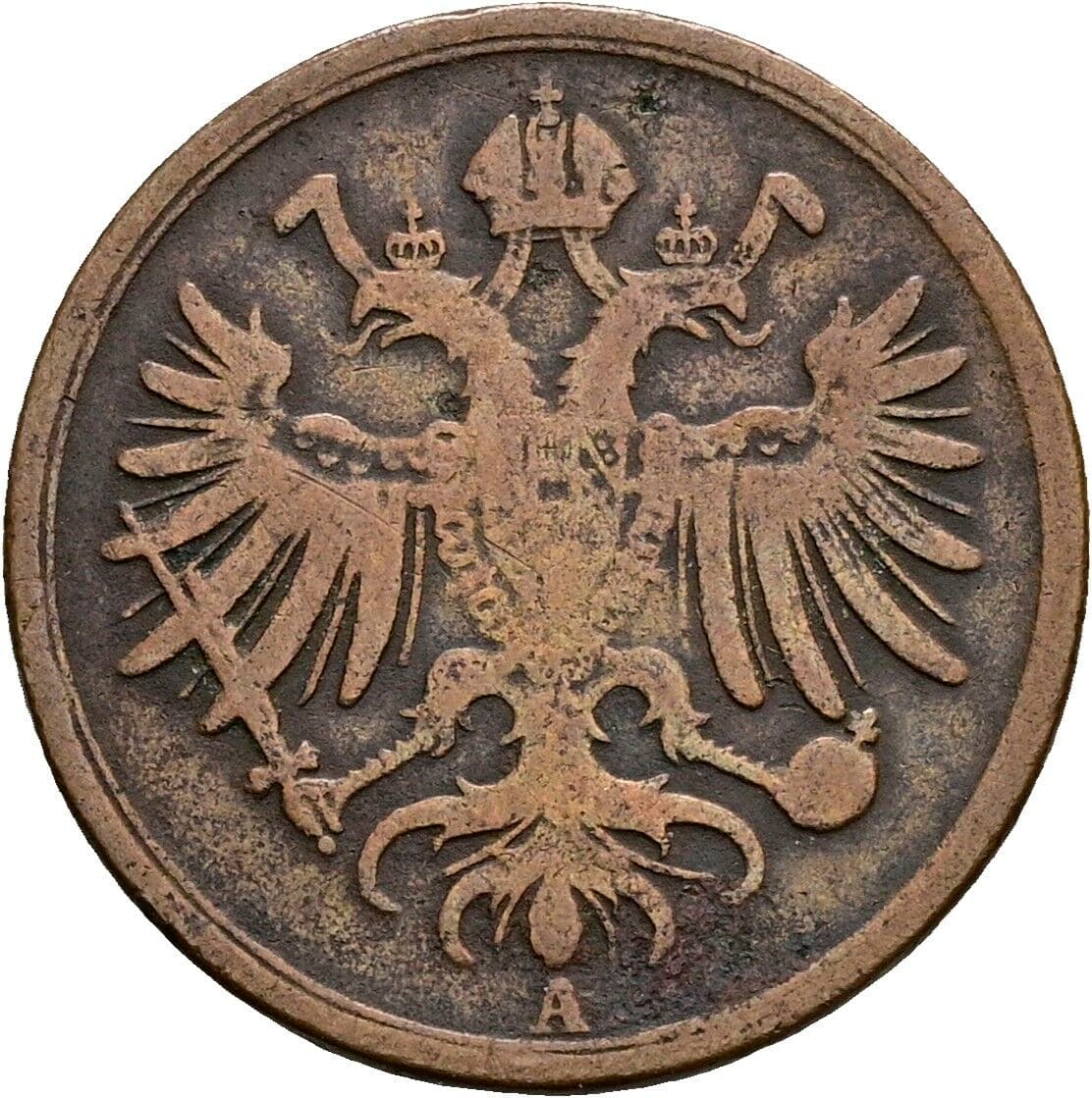 1 Soldo Franz Joseph I. 1848-1916 1862 A, Wien – Rückseite