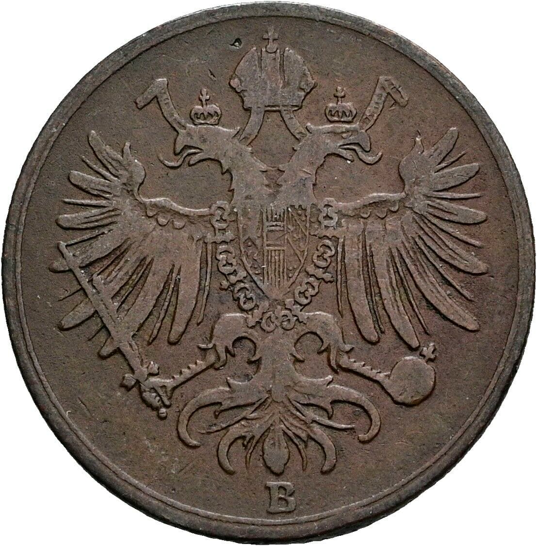 1 Soldo Franz Joseph I. 1848-1916 1862 B, Kremnitz – Rückseite
