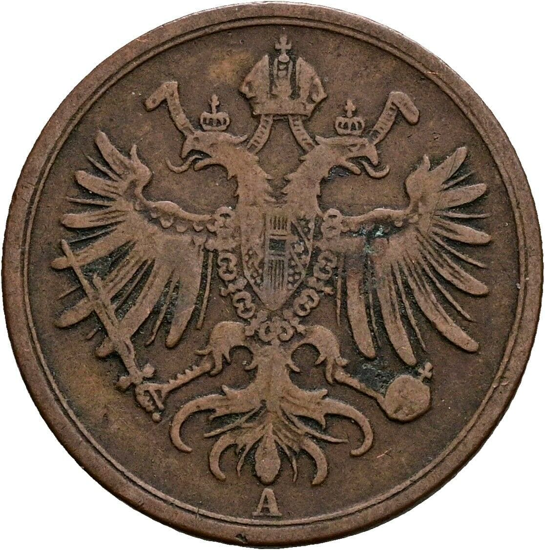 1 Soldo Franz Joseph I. 1848-1916 1862 A, Wien – Rückseite