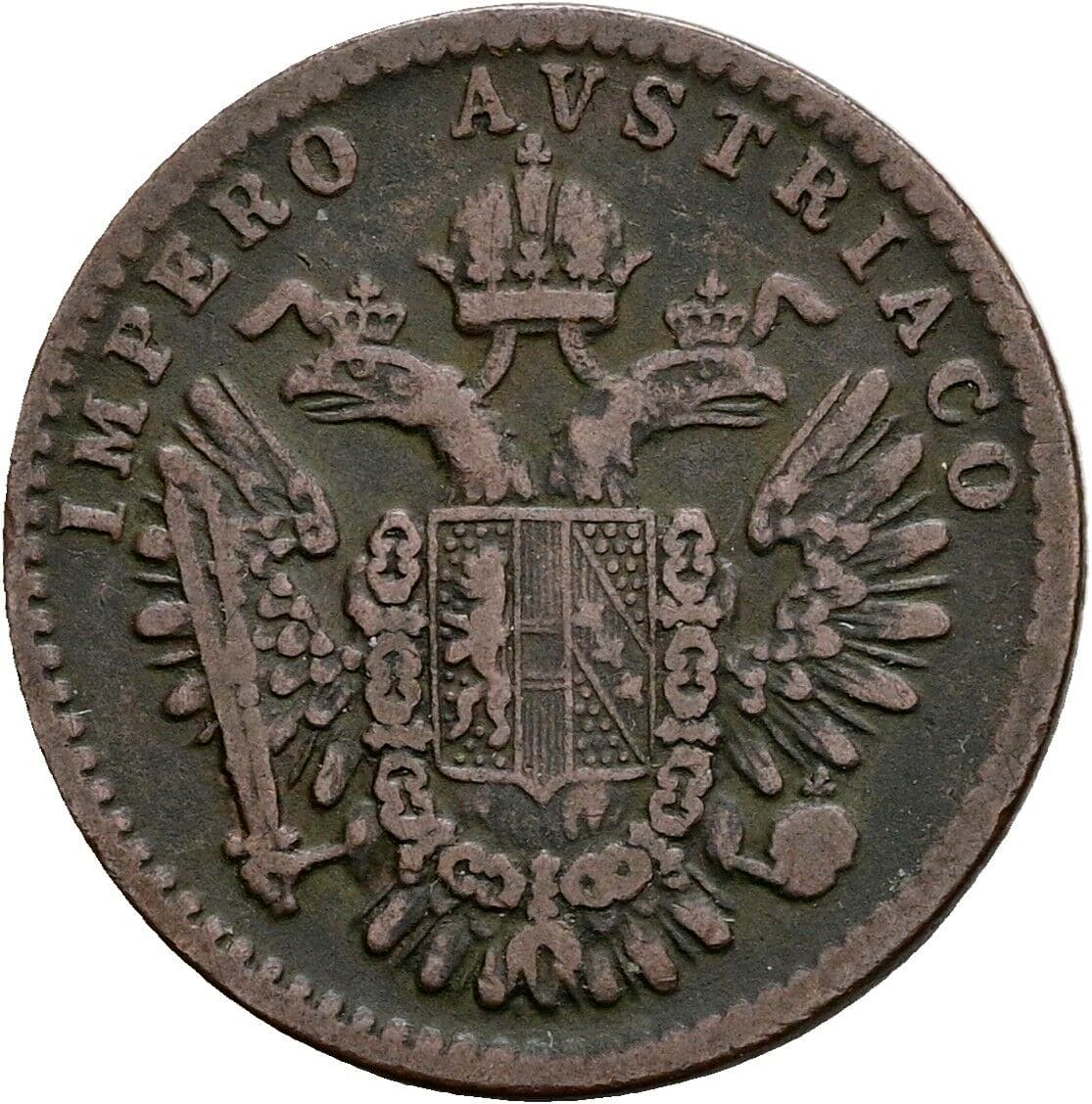 3 Centesimi Franz Joseph I. 1848-1916 1852 V, Venedig – Rückseite