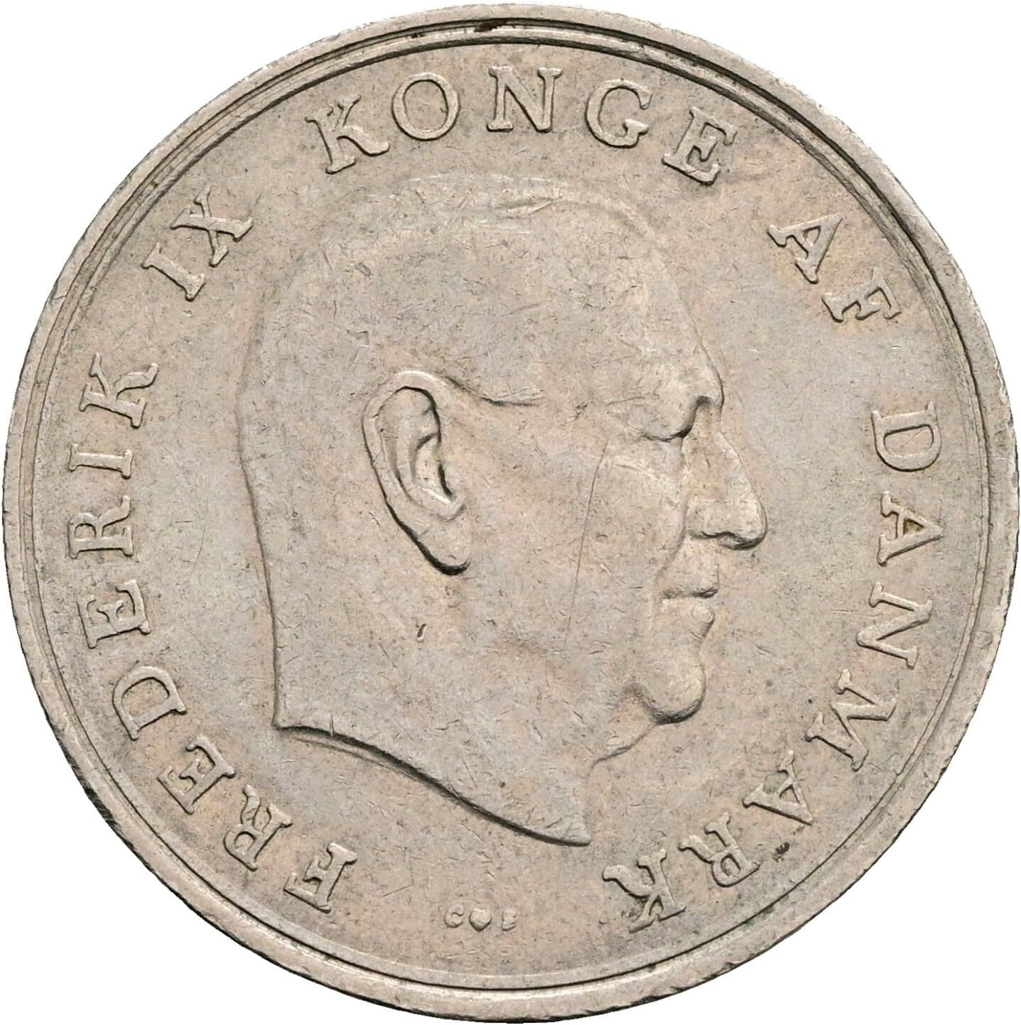 1 Krone Frederick IX (1947 - 1972) 1961 – Vorderseite