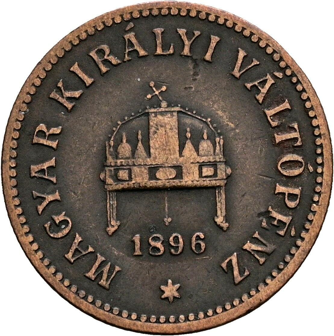 2 Filler Franz Joseph I. 1848-1916 1896 KB, Kremnitz – Rückseite