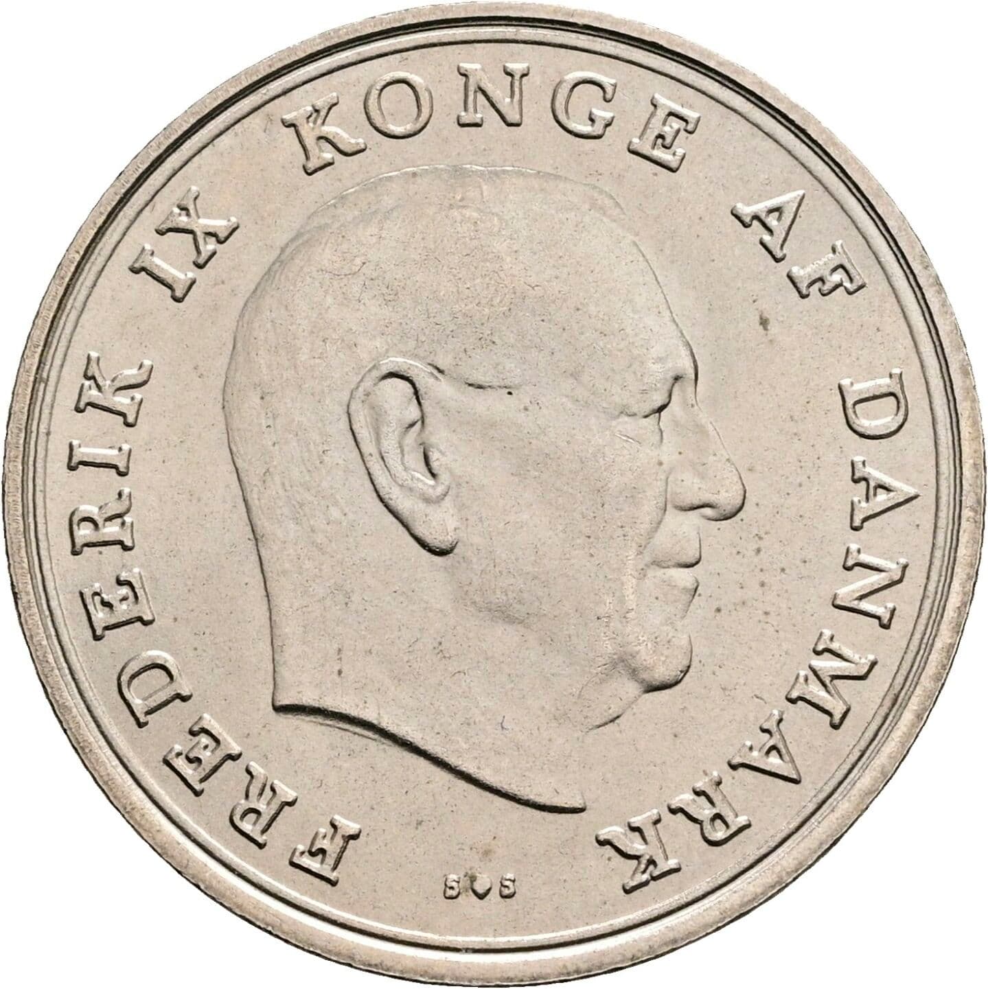 1 Krone Frederick IX (1947 - 1972) 1972 – Vorderseite