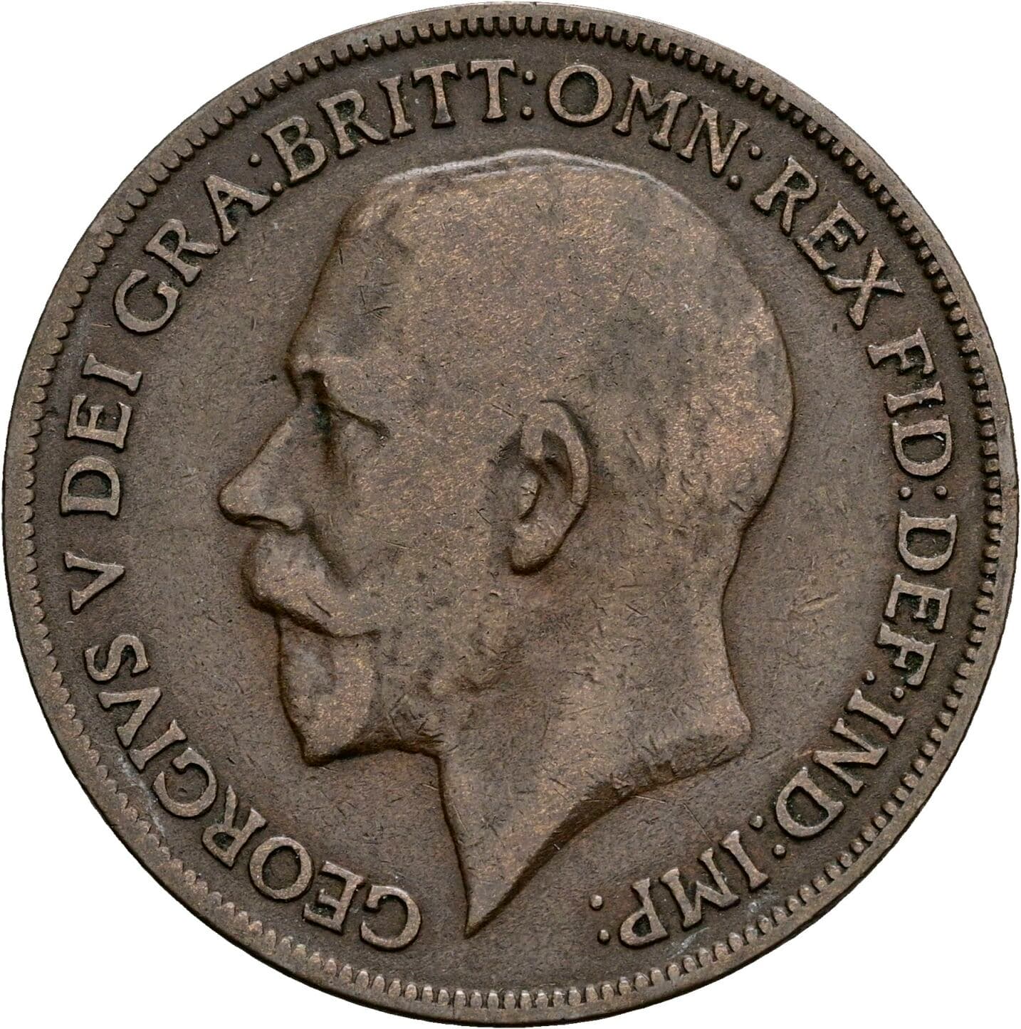 1 Penny George V. 1917 – Vorderseite