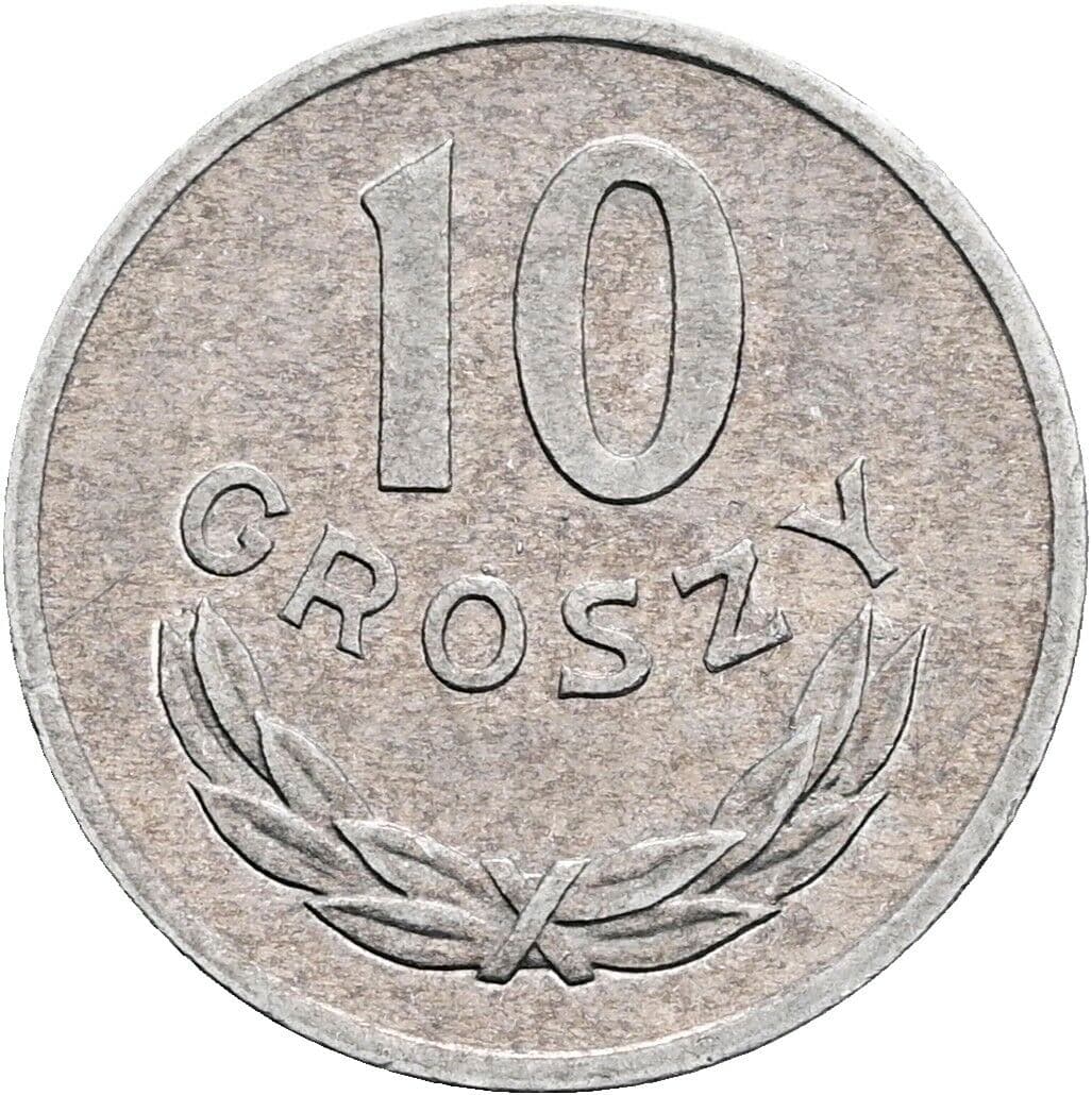 10 Groszy 1976 – Vorderseite