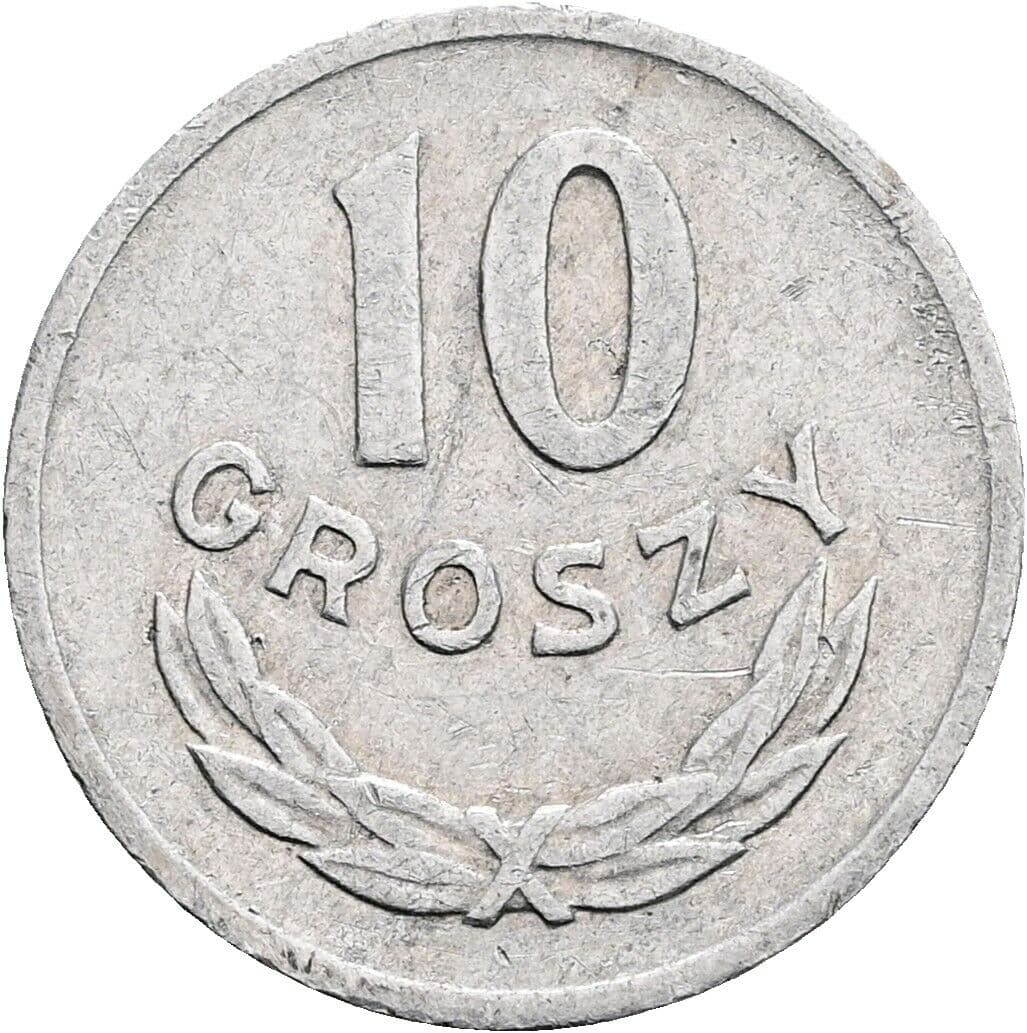 10 Groszy 1969 – Vorderseite