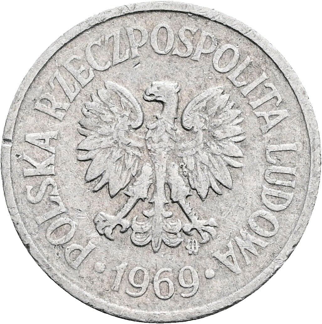10 Groszy 1969 – Rückseite