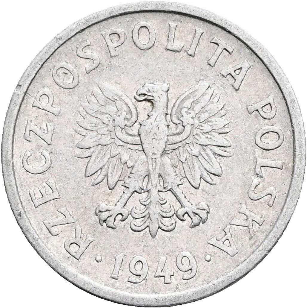 10 Groszy 1949 – Rückseite