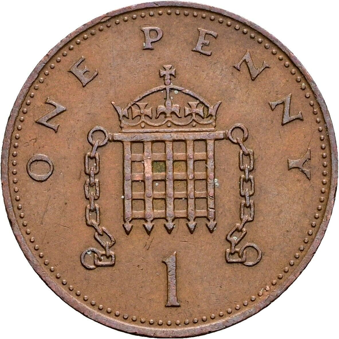 1 Penny Elisabeth II. 1952-2022 1983 – Rückseite