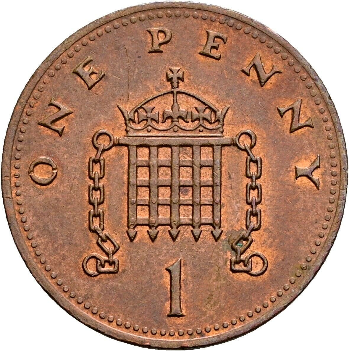 1 Penny Elisabeth II. 1952-2022 1989 – Rückseite