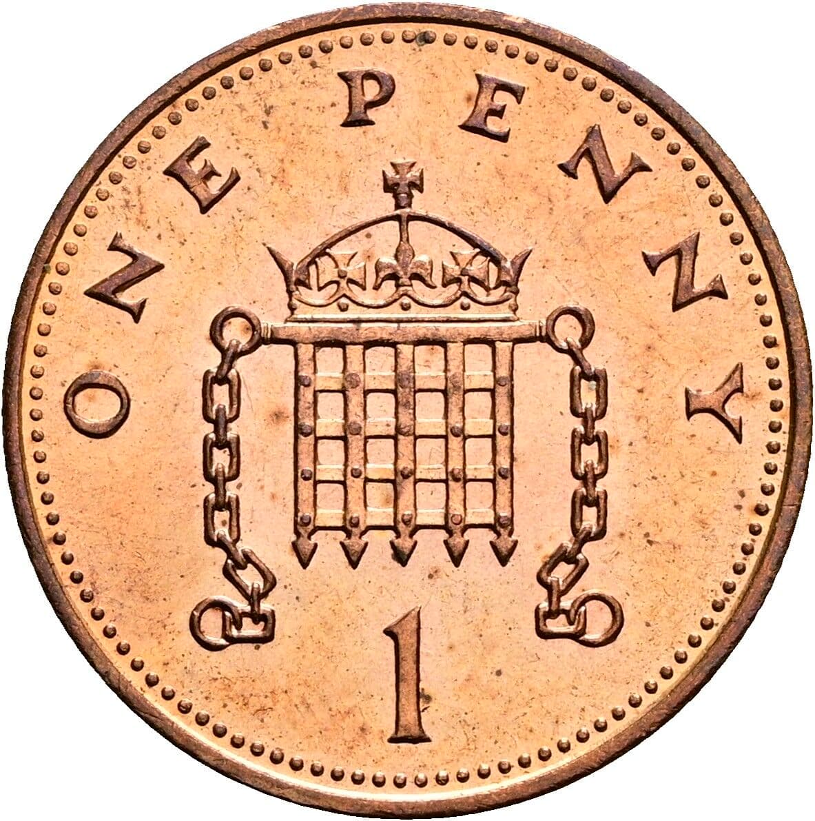 1 Penny Elisabeth II. 1952-2022 1986 – Rückseite