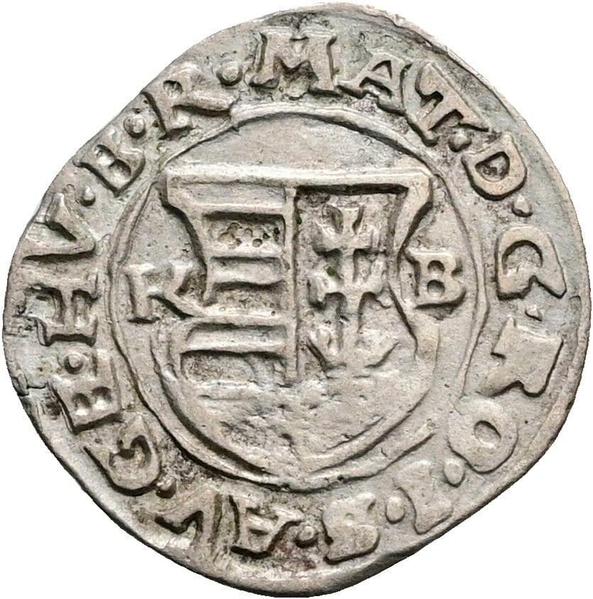 Denar 1614 KB, Kremnitz – Rückseite