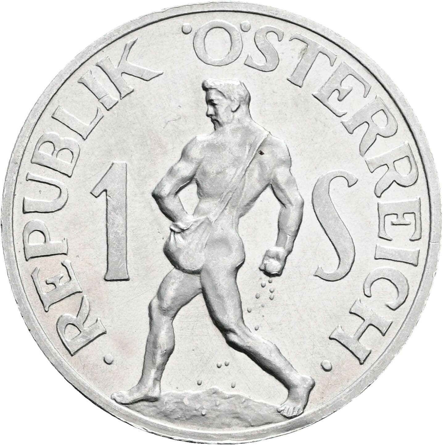1 Schilling 1957 – Vorderseite