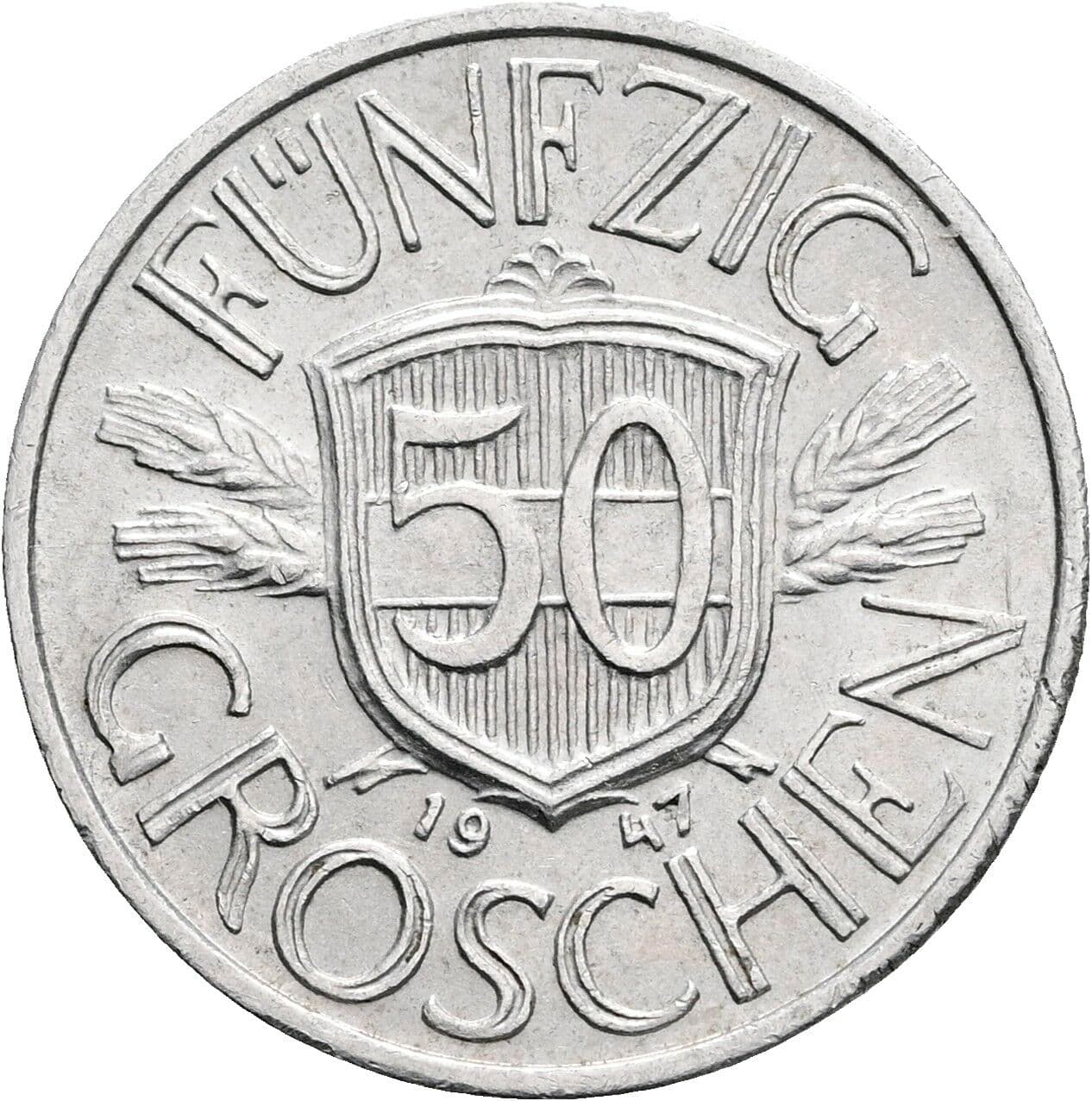 50 Groschen 1947 – Vorderseite