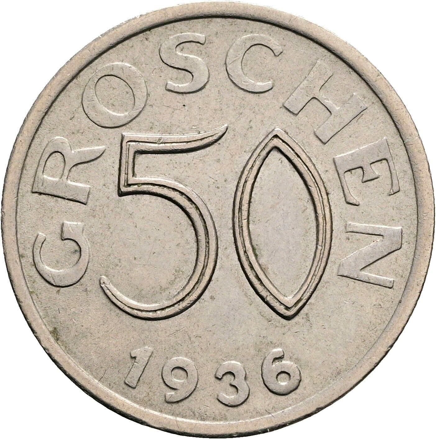 50 Groschen 1936 – Vorderseite