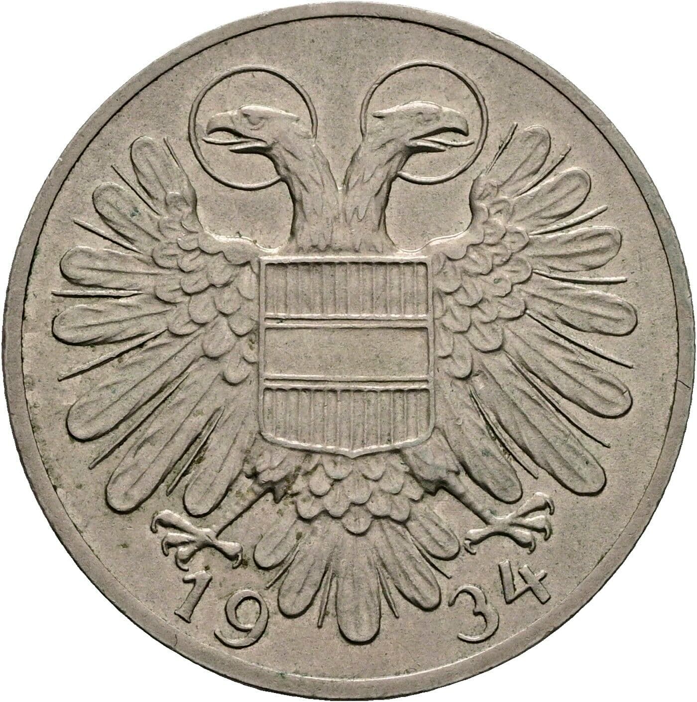 50 Groschen 1934 – Rückseite