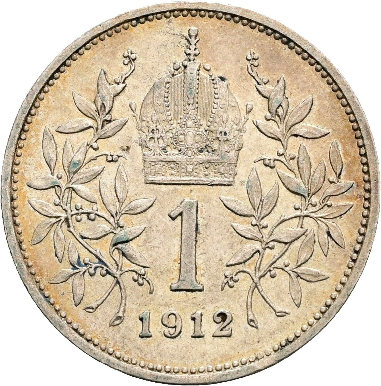 1 Krone Franz Joseph I. 1848-1916 1912 – Rückseite
