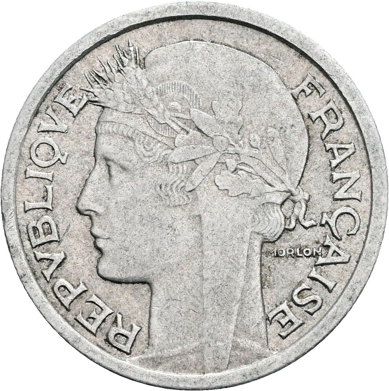 1 Franc 1947 – Rückseite