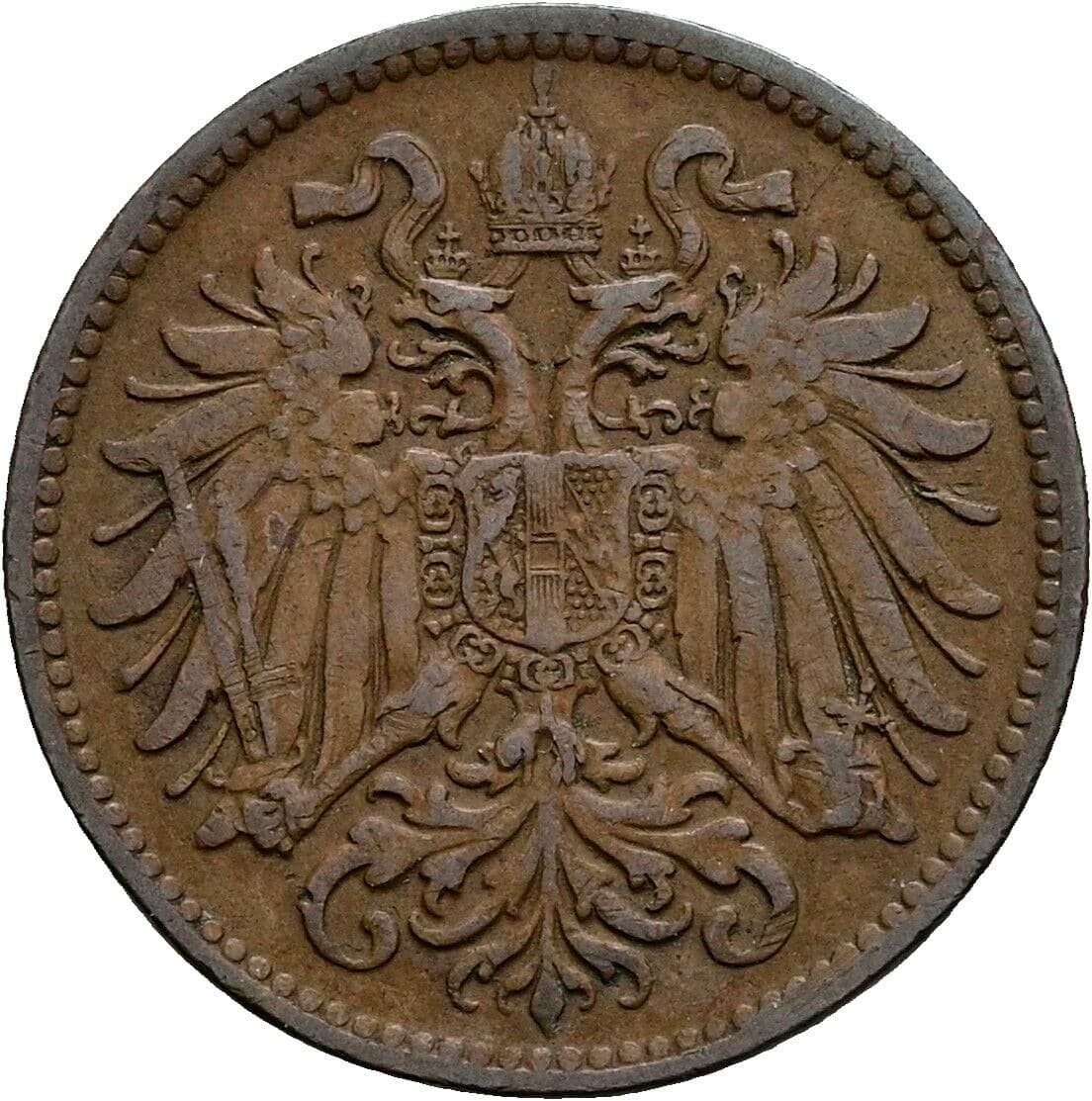 2 Heller Franz Joseph I. 1848-1916 1895 – Rückseite