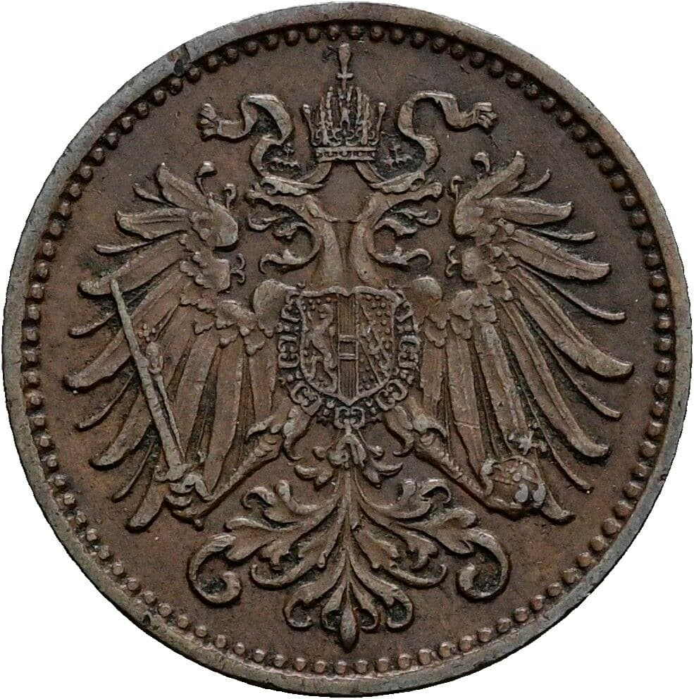 1 Heller Franz Joseph I. 1848-1916 1900 – Rückseite