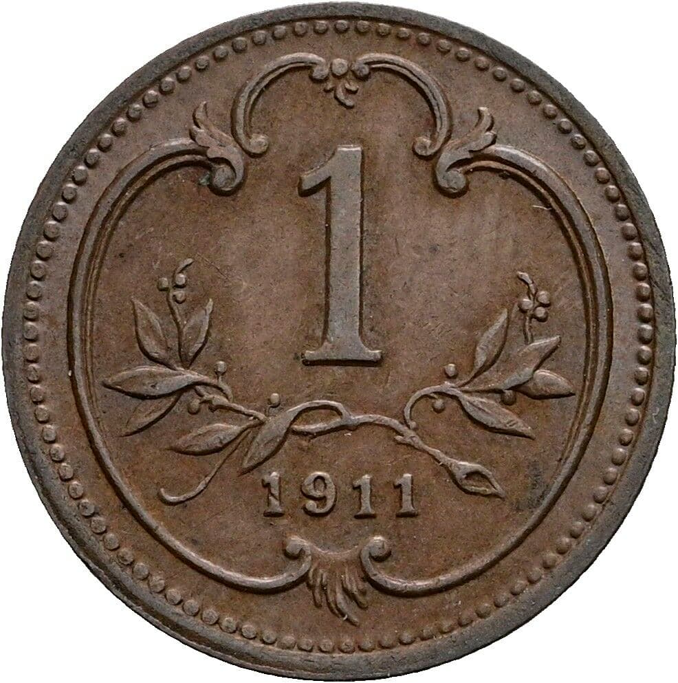 1 Heller Franz Joseph I. 1848-1916 1911 – Vorderseite