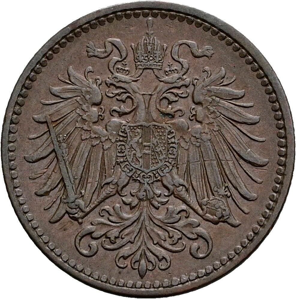 1 Heller Franz Joseph I. 1848-1916 1910 – Rückseite