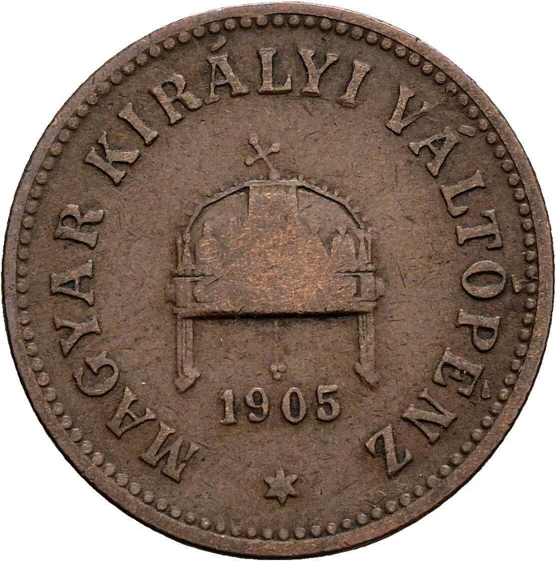 2 Filler Franz Joseph I. 1848-1916 1905 – Rückseite