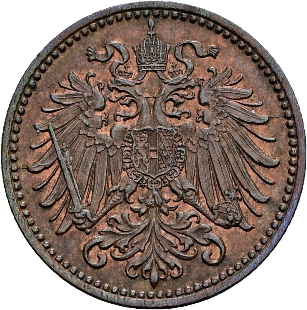 1 Heller Franz Joseph I. 1848-1916 1901 – Rückseite
