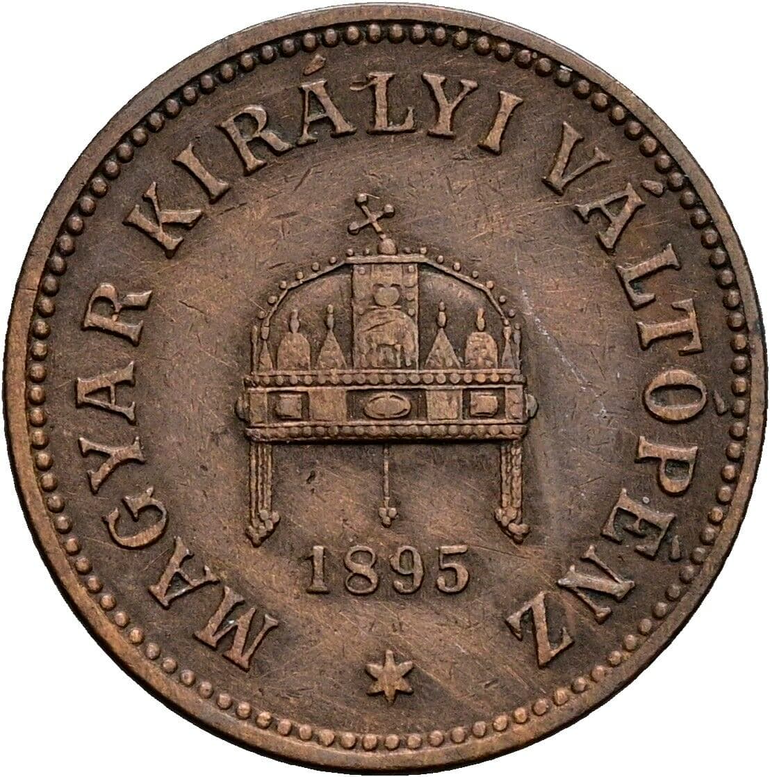 2 Filler Franz Joseph I. 1848-1916 1895 KB, Kremnitz – Rückseite