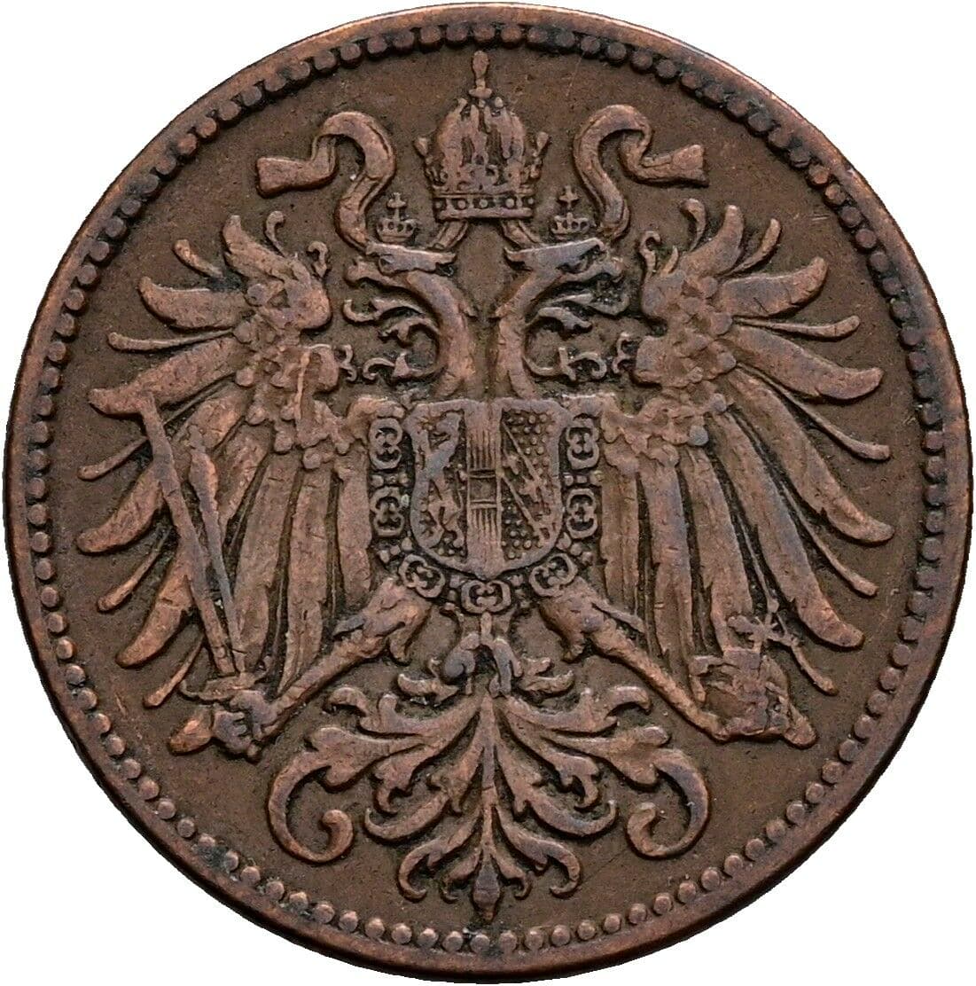 2 Heller Franz Joseph I. 1848-1916 1912 – Rückseite
