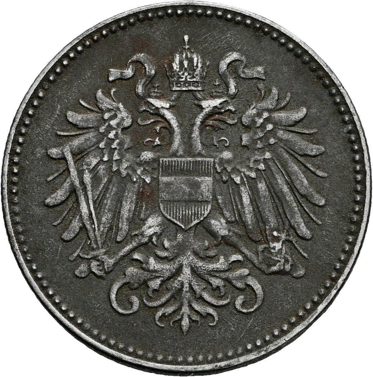 20 Heller Karl I., 1916-1918 1918 – Rückseite