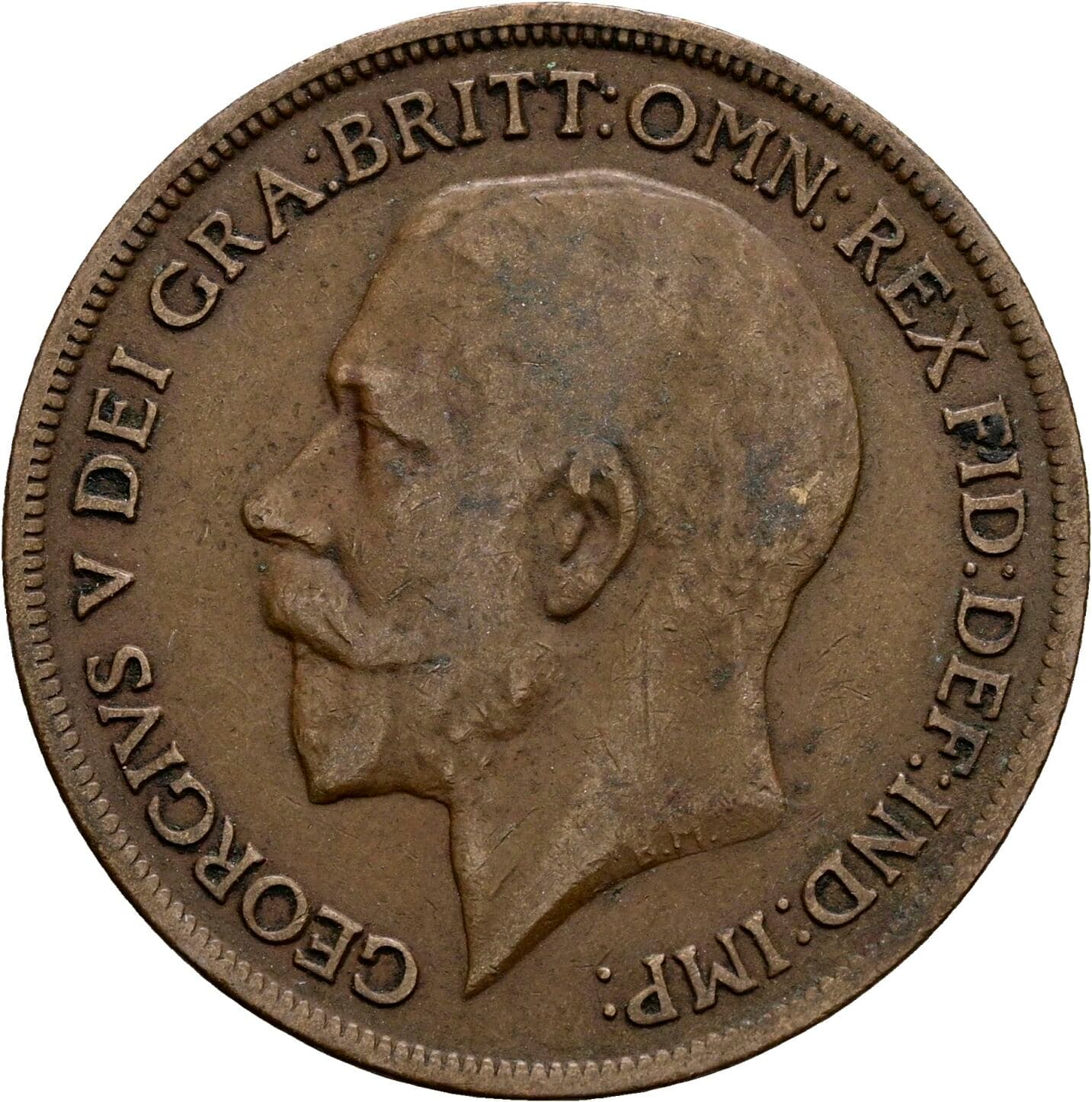 1 Penny George V. 1920 – Vorderseite