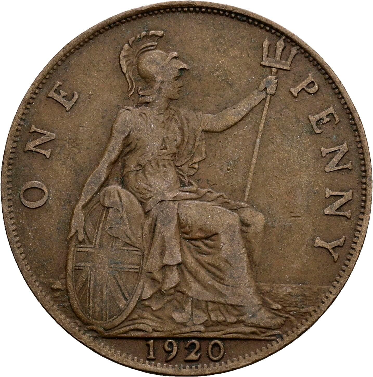 1 Penny George V. 1920 – Rückseite