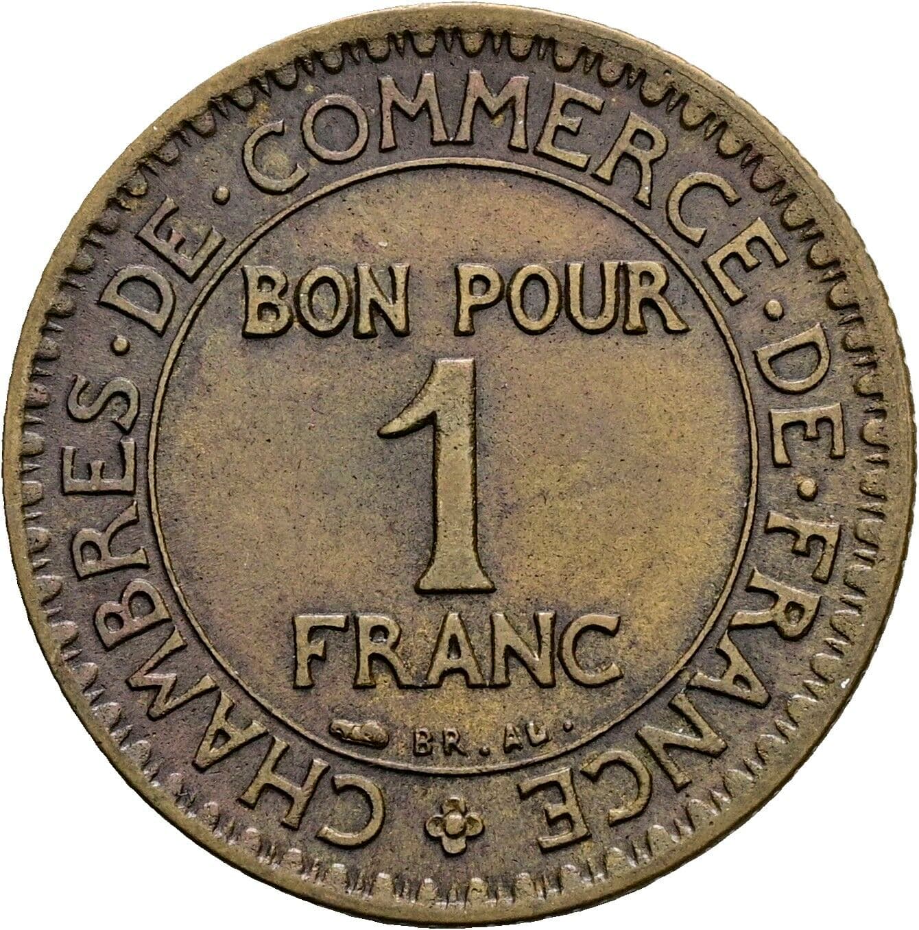 1 Franc 1922 – Vorderseite