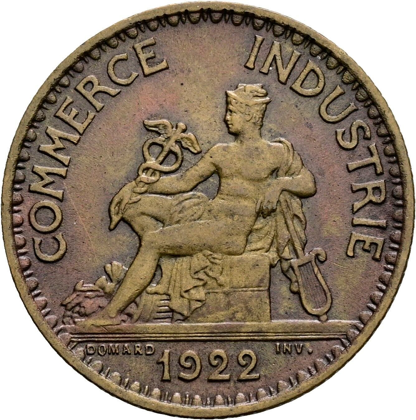 1 Franc 1922 – Rückseite