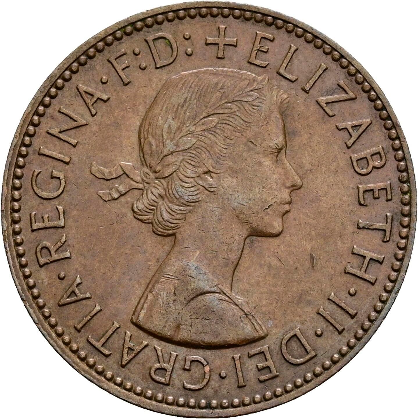 Half Penny 1960 – Vorderseite